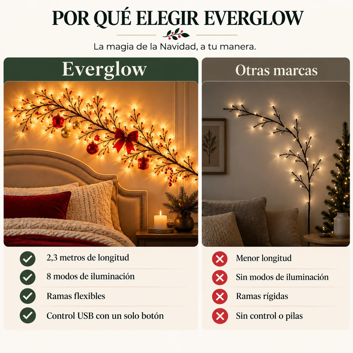 RamaLume™ Rama de Luz Navideña Acogedora